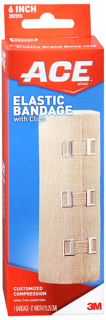 ACE Elastic Bandage with Clips 6 Inch