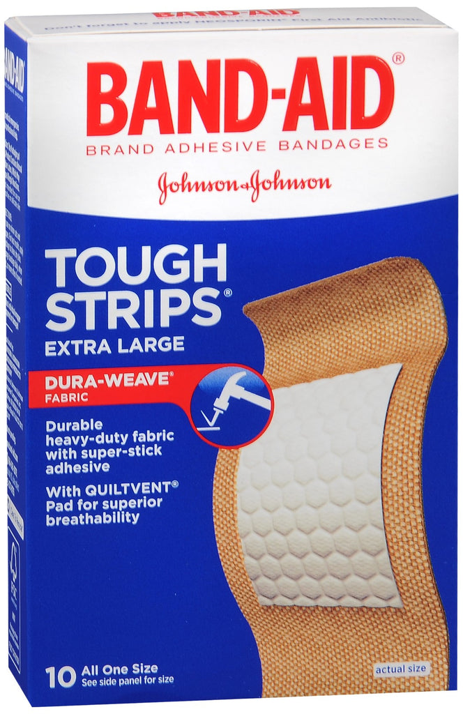 BAND-AID Tough-Strips Adhesive Bandages Extra Large