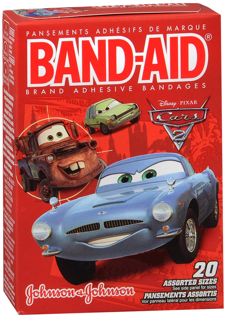 BAND-AID Bandages Disney Pixar Cars Assorted Sizes