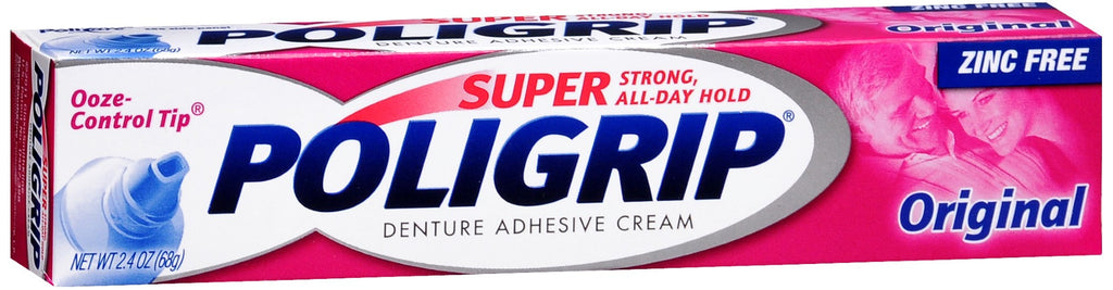 SUPER POLIGRIP Denture Adhesive Cream Original