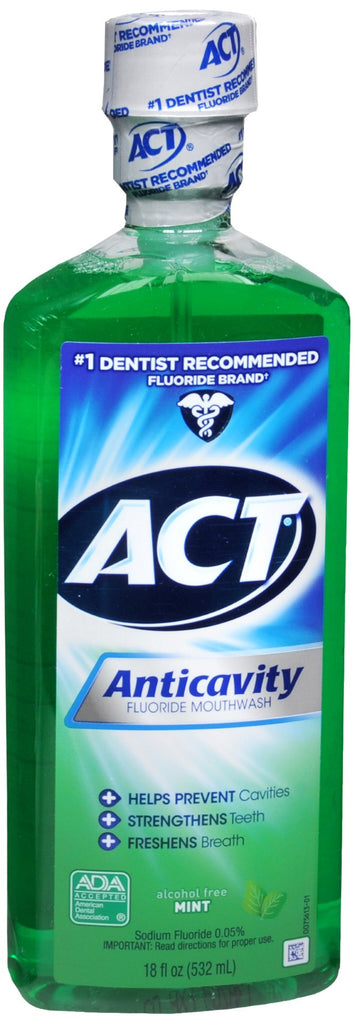 ACT Anticavity Fluoride Mouthwash Mint