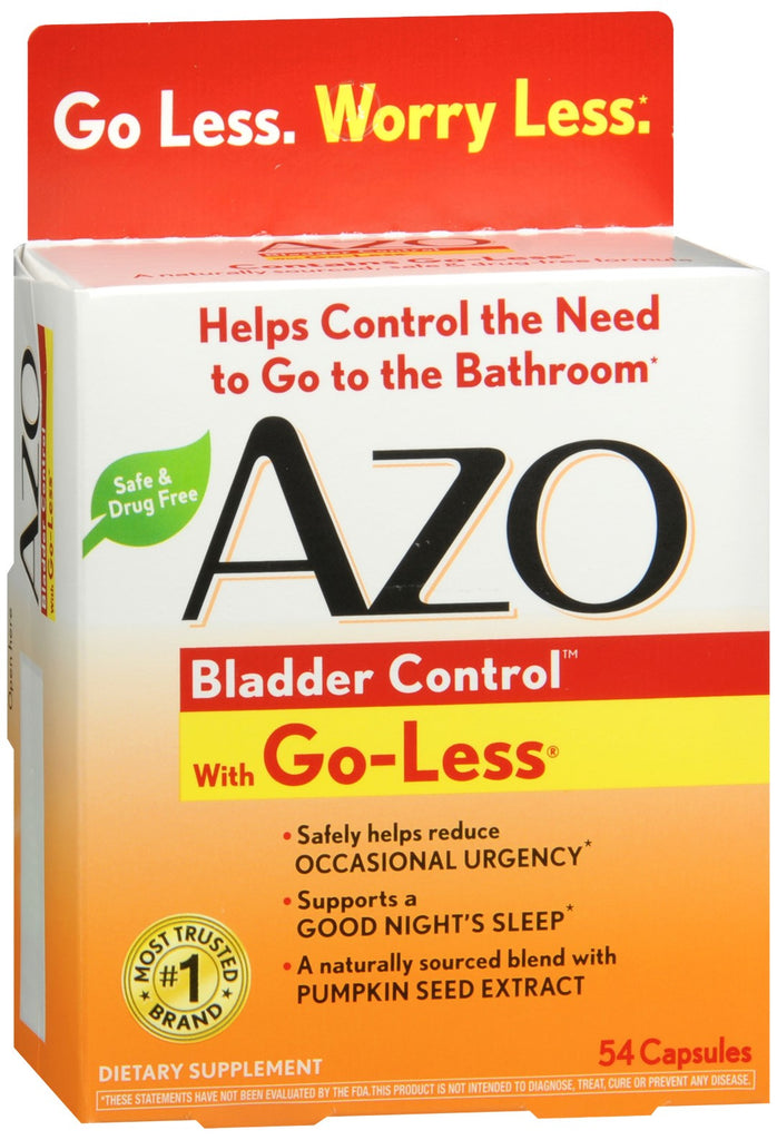AZO Bladder Control with Go-Less Supplement Capsules