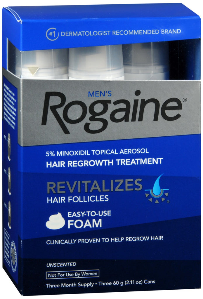 Rogaine Men's Hair Regrowth Treatment Foam Unscented