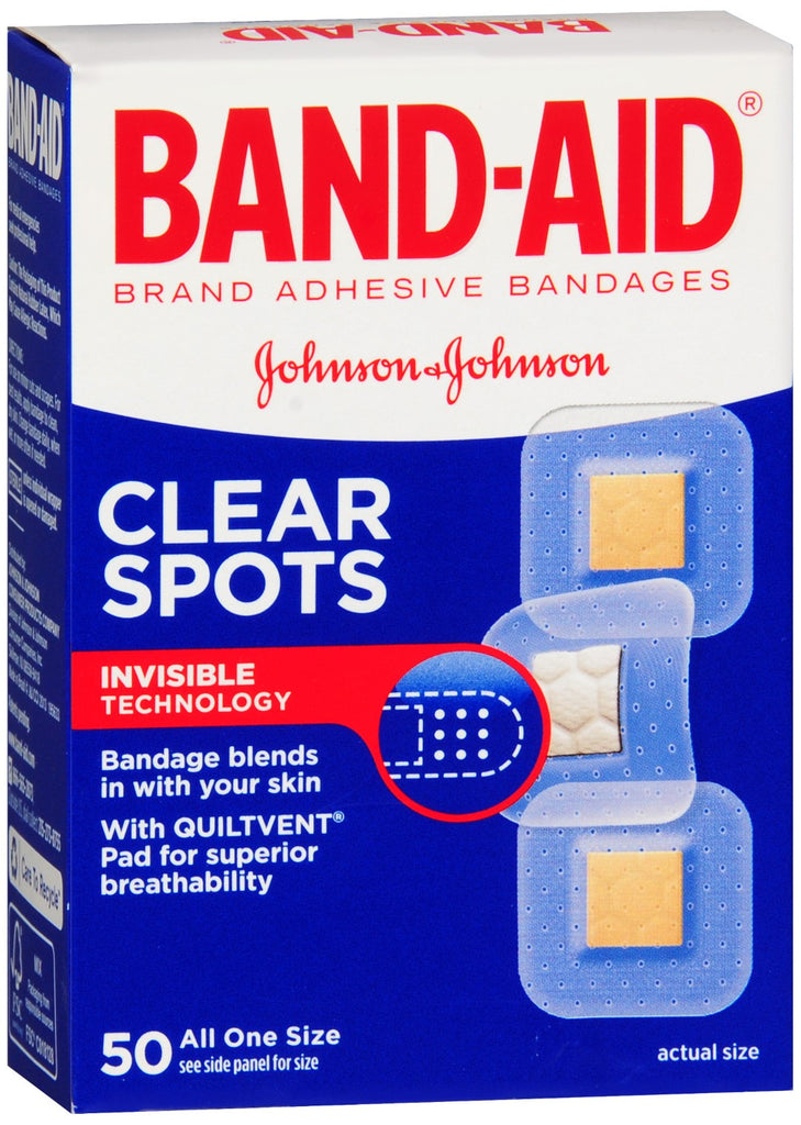 BAND-AID Clear Spots Adhesive Bandages All One Size