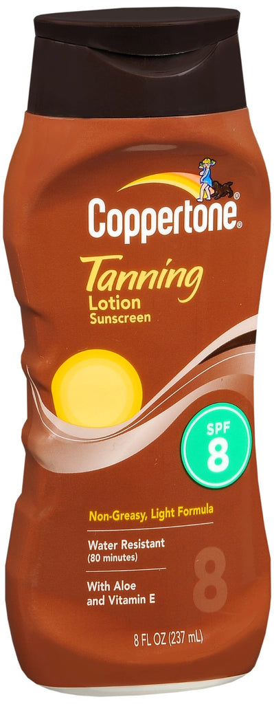 Coppertone Tanning Lotion Sunscreen SPF 8