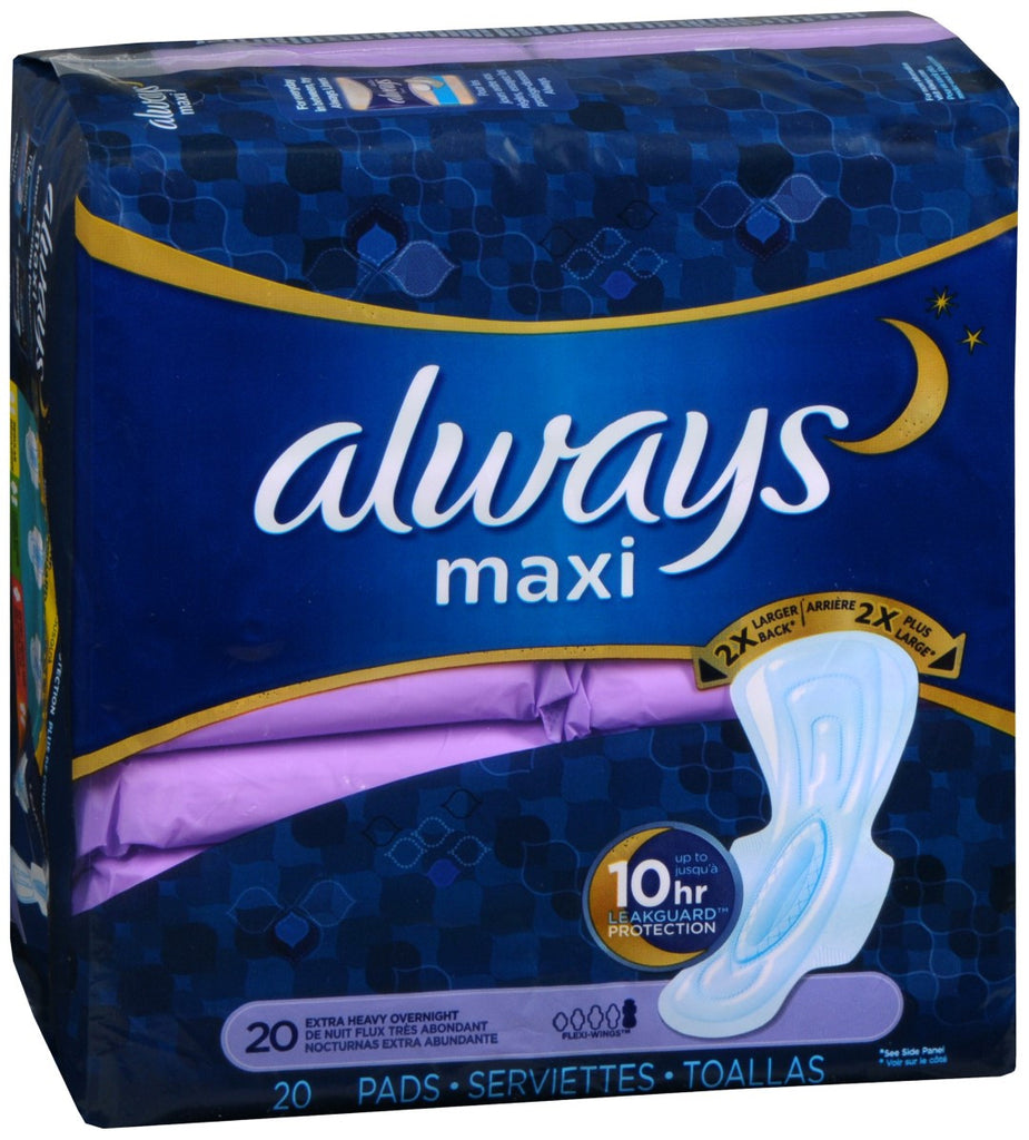 Always Maxi Pads Overnight Extra Heavy Flow