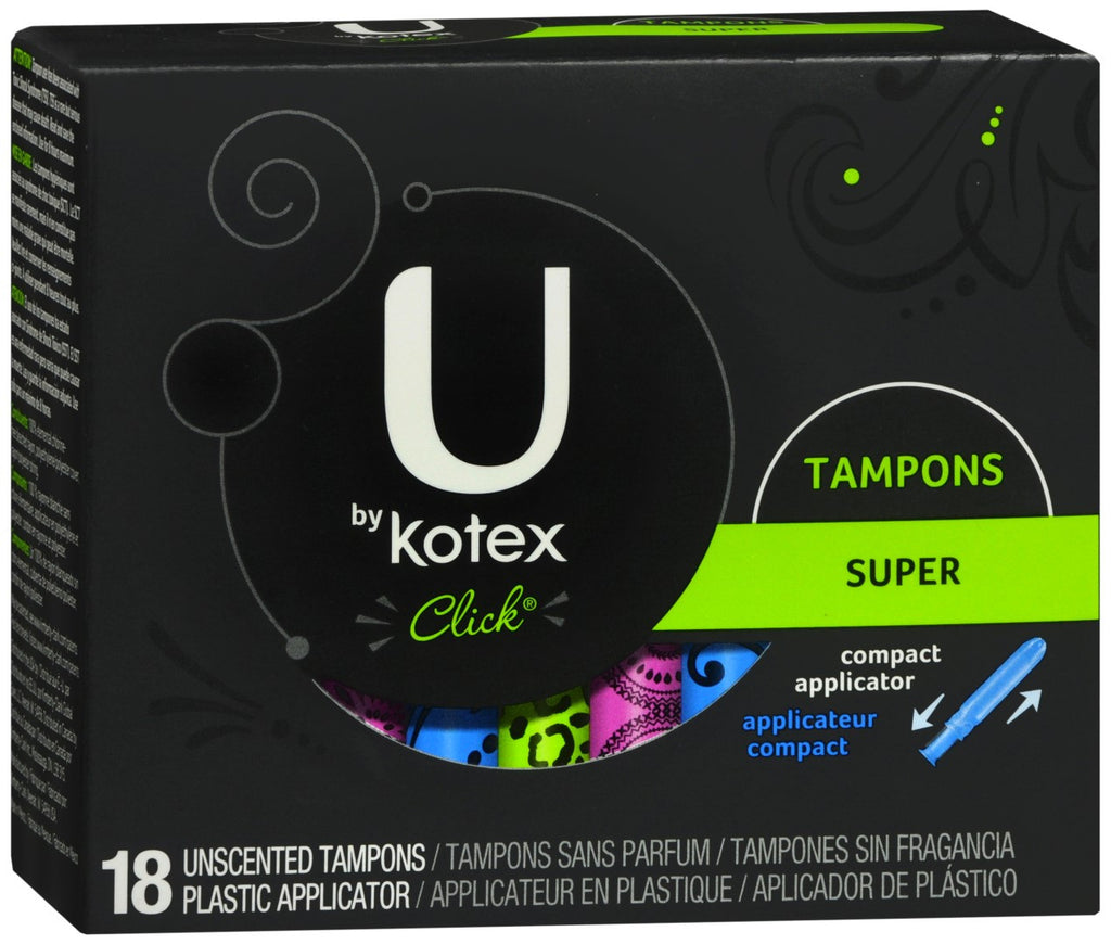 U by Kotex Click Tampons Super Absorbency Unscented