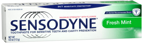 Sensodyne Maximum Strength with Fluoride Toothpaste Fresh Mint
