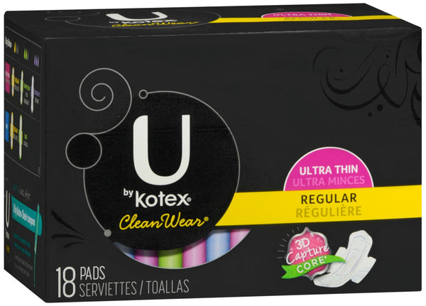 U by Kotex Clean Wear Ultra Thin Pads Regular