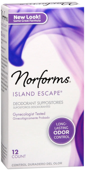 Norforms Deodorant Suppositories Island Escape