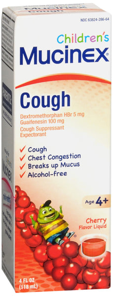 Mucinex Children's Cough Liquid Cherry Flavor