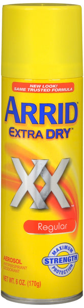 ARRID XX Extra Dry Antiperspirant Deodorant Aerosol Regular
