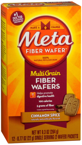 Metal Multigrain Fiber Wafers Single Serving Packets Cinnamon Spice