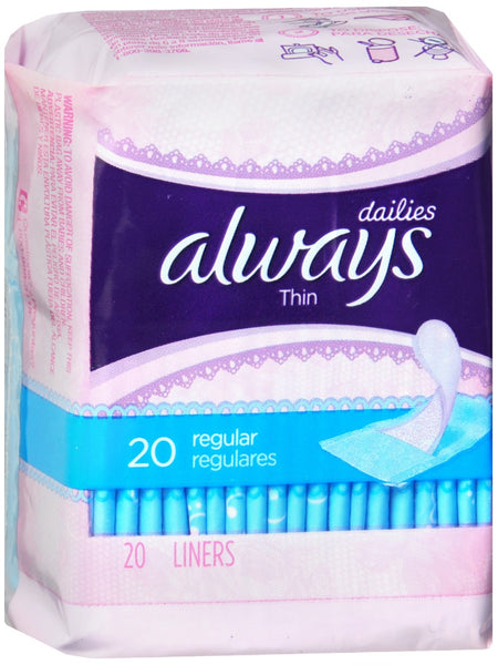 Always Dailies Thin Liners Regular