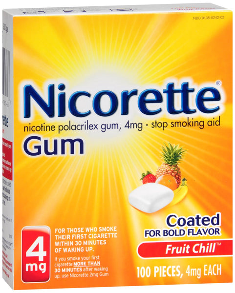 Nicorette Gum Fruit Chill 4 mg