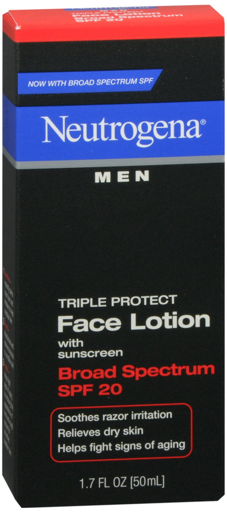 Neutrogena Men Triple Protect Face Lotion with Sunscreen SPF 20