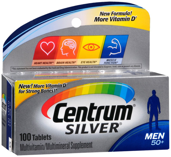 Centrum Silver Men 50+ Multivitamin/Multimineral Supplement Tablets