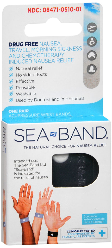 Sea-Band Acupressure Wrist Bands One Pair