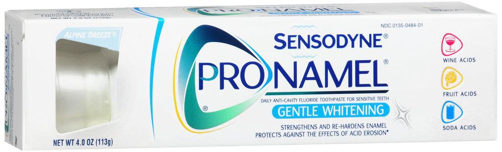 Sensodyne Pronamel Daily Fluoride Toothpaste for Sensitive Teeth Gentle Whitening Alpine Breeze