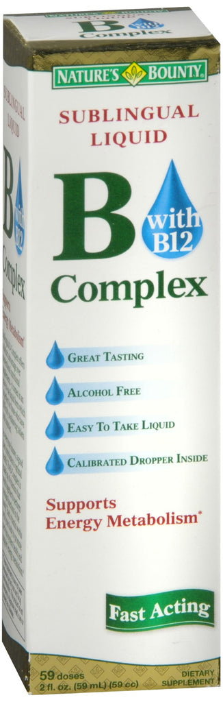 Nature's Bounty Sublingual Liquid B Complex with B-12