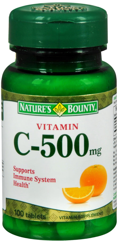 Nature's Bounty Vitamin C-500 mg Dietary Supplement Tablets