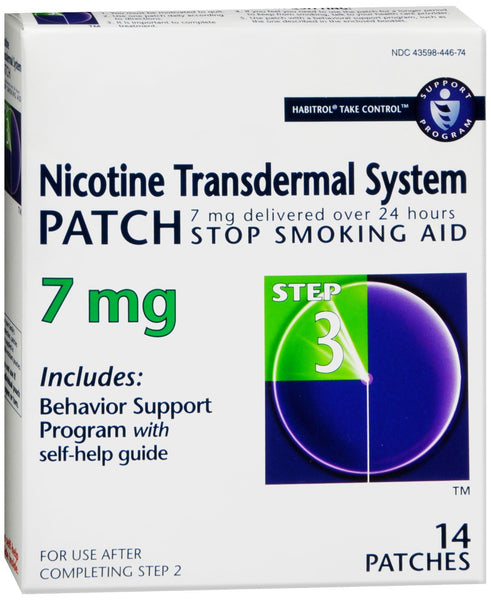 Habitrol Nicotine Transdermal System Patches 7 mg Step 3
