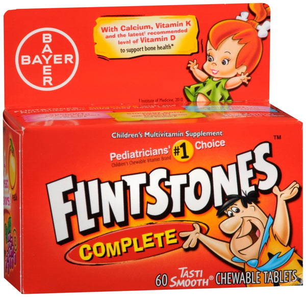 Flintstones Complete Children's Multivitamin Supplement Tasti Smooth Chewable Tablets