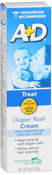 A+D Zinc Oxide Cream Diaper Rash Cream
