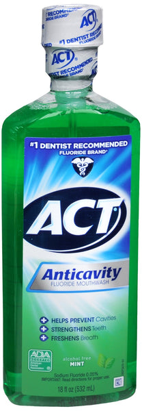 ACT Anticavity Fluoride Mouthwash Mint