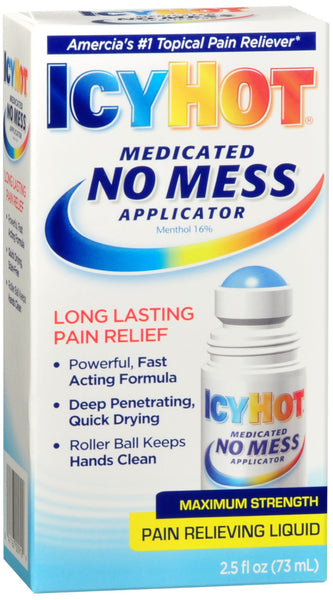 ICY HOT Medicated No Mess Applicator Pain Relieving Liquid