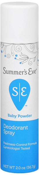 Summer's Eve Feminine Deodorant Spray Baby Powder