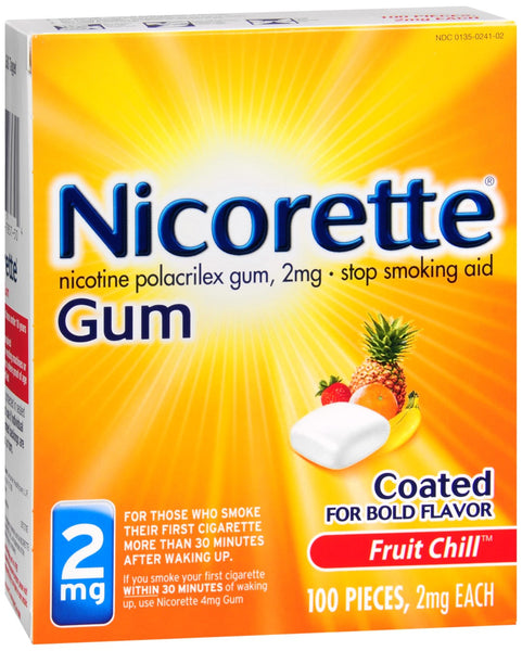 Nicorette Gum Fruit Chill 2 mg