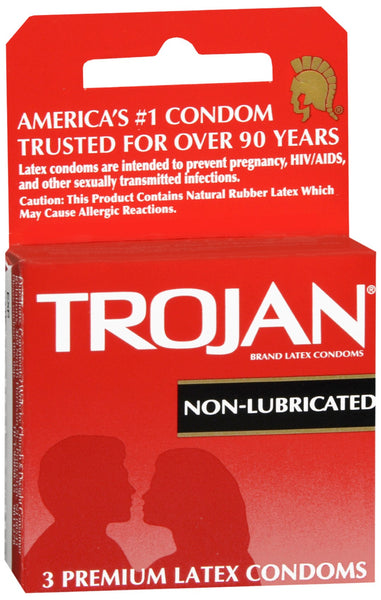TROJAN Condoms Non-Lubricated Latex