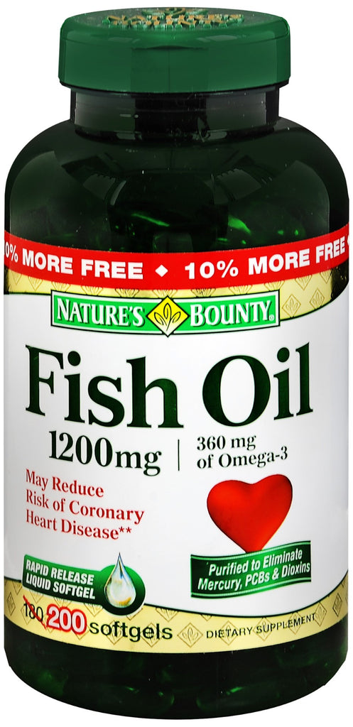 Nature's Bounty Fish Oil 1200 mg Softgels