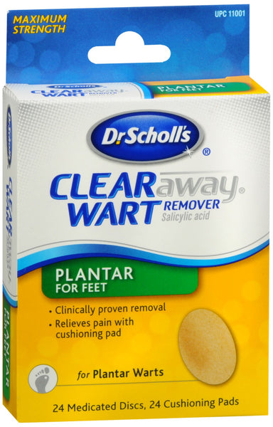 Dr. Scholl's Clear Away Wart Remover Pads Plantar for Feet