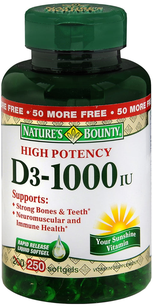 Nature's Bounty D3-1000 IU Softgels