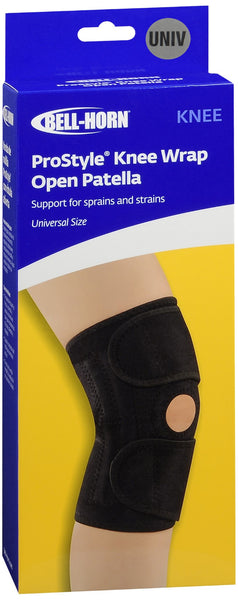 Bell-Horn ProStyle Knee Wrap Open Patella Black Universal