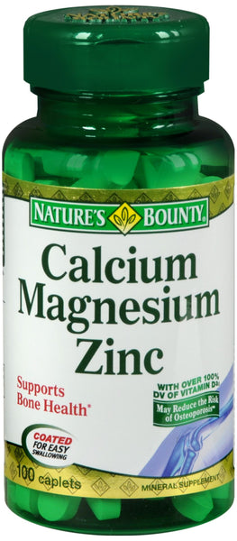 Nature's Bounty Calcium Magnesium Zinc Caplets