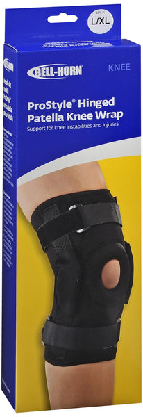 Bell-Horn ProStyle Hinged Patella Knee Wrap Black Large/X-Large 237L-XL