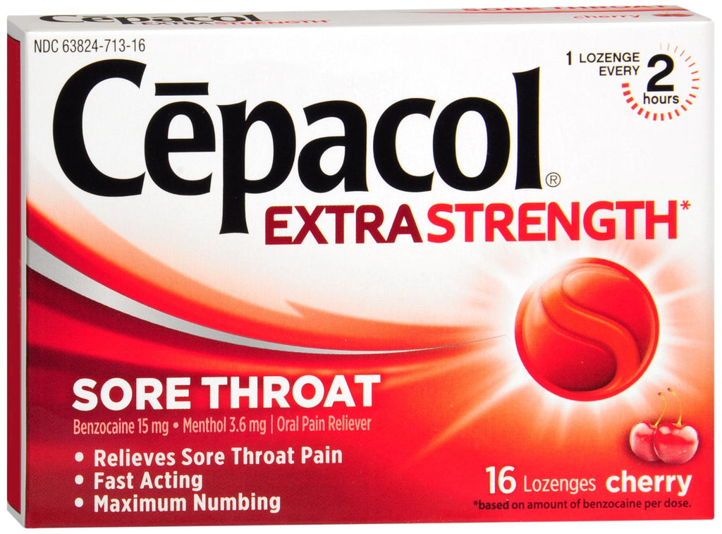 Cepacol Extra Strength Sore Throat Lozenge Cherry