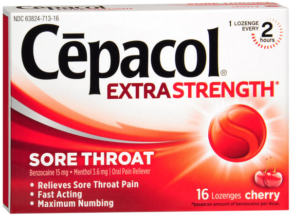 Cepacol Extra Strength Sore Throat Lozenge Cherry