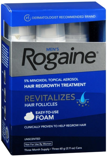 Rogaine Men's Hair Regrowth Treatment Foam Unscented