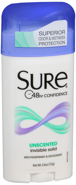 Sure Anti-Perspirant & Deodorant Invisible Solid Unscented