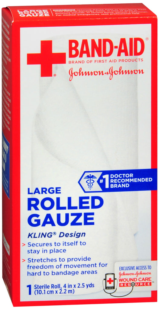 BAND-AID Rolled Gauze Large