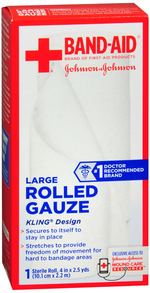 BAND-AID Rolled Gauze Large