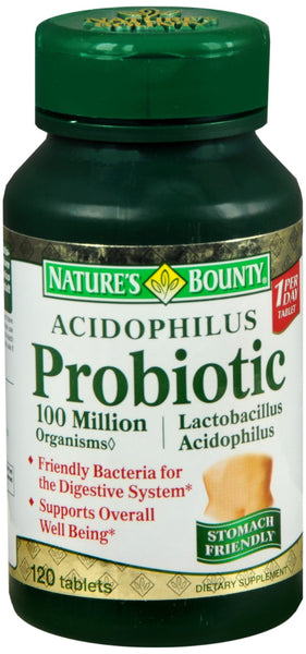 Nature's Bounty Acidophilus Probiotic Dietary Supplement Tablets