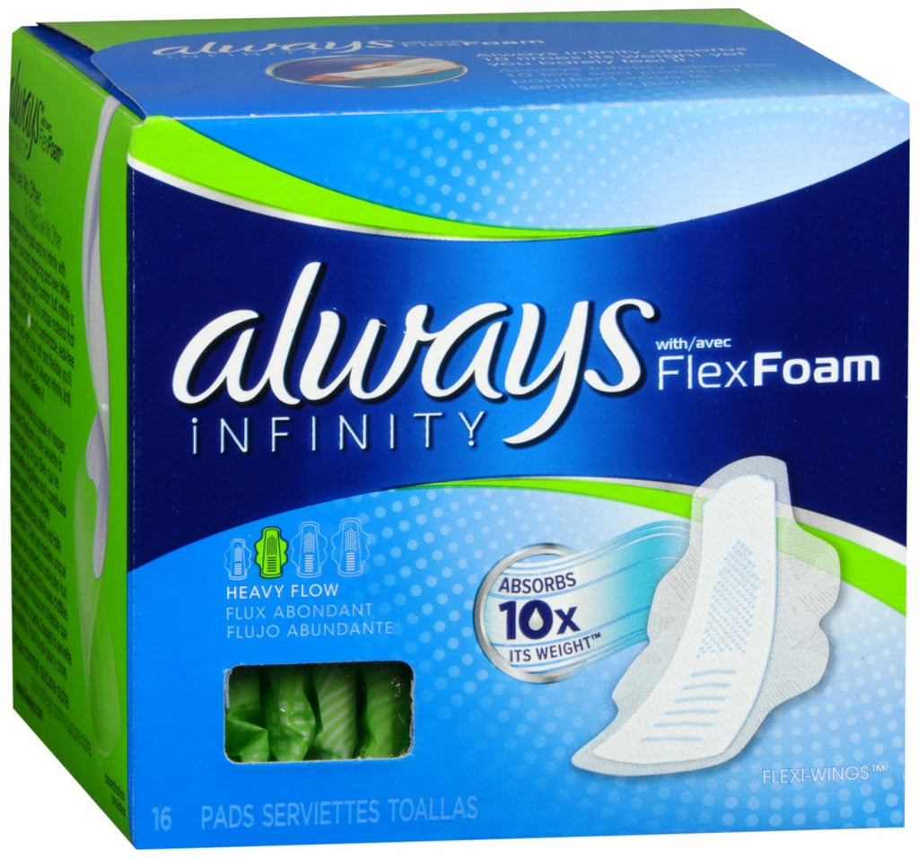 Always Infinity Flexi-Wings Pads Heavy Flow