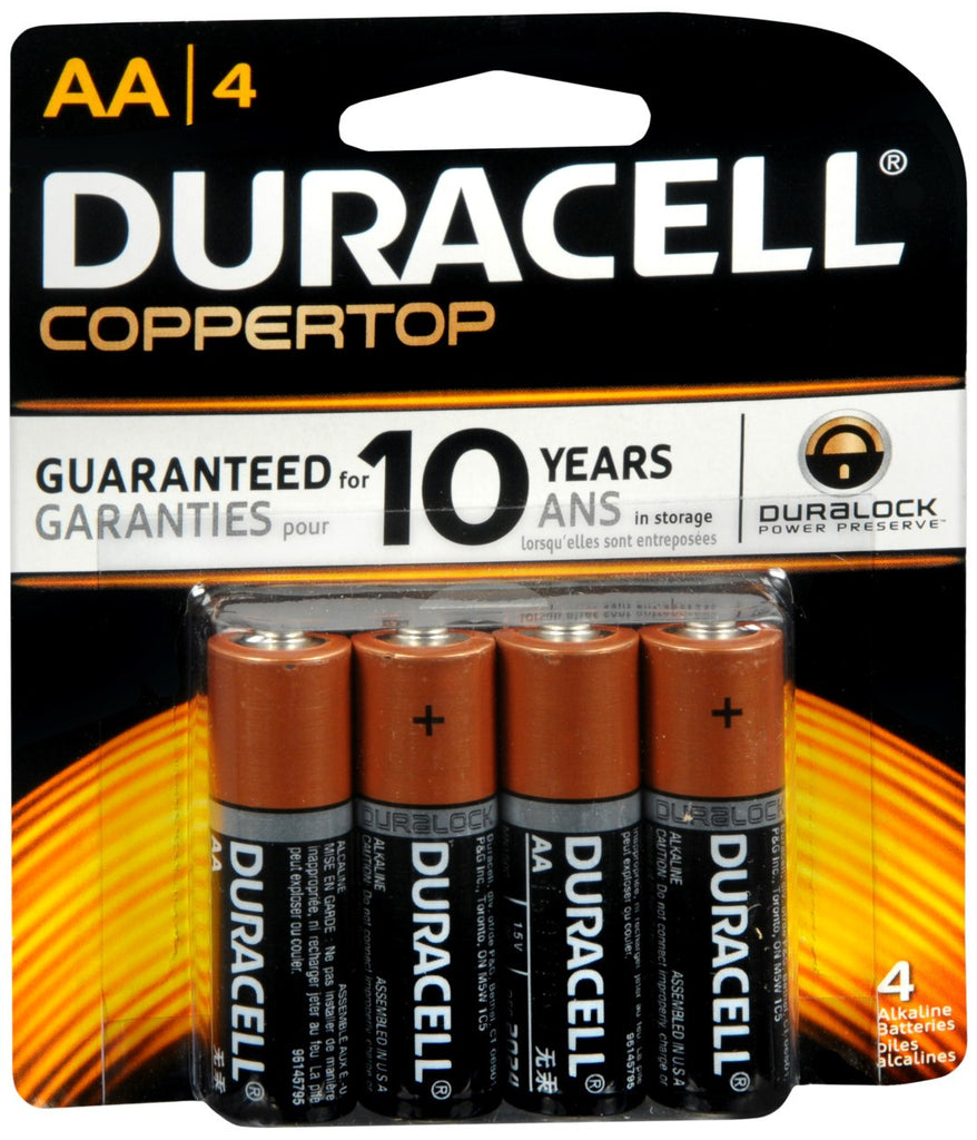 Duracell Coppertop Alkaline Batteries AA