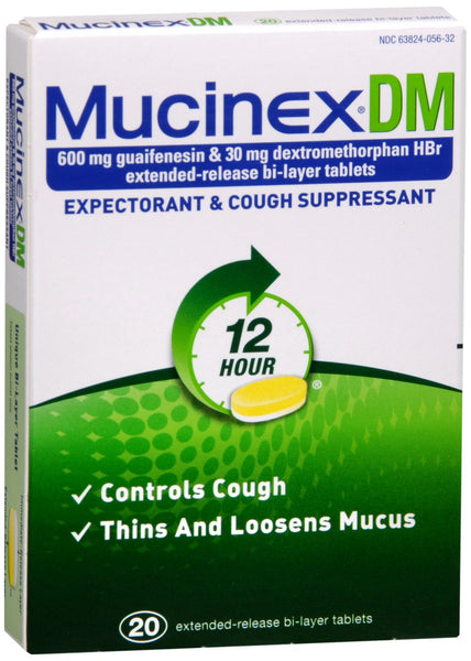 Mucinex DM Expectorant & Cough Suppressant Extended Release Bi-Layer Tablets