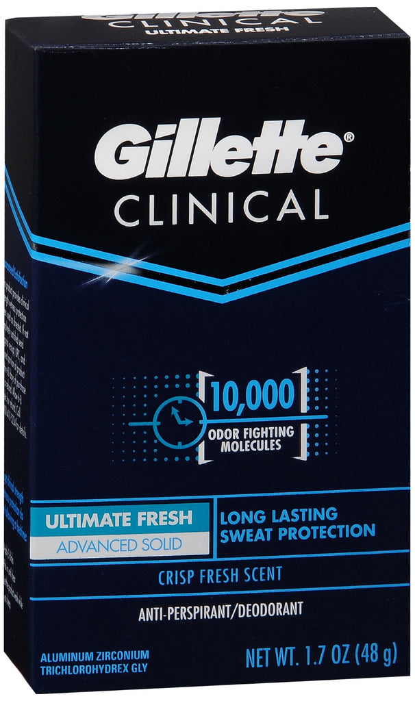 Gillette Clinical  Anti-Perspirant/Deodorant Advanced Solid Ultimate Fresh